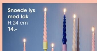 Bilka Snoede Lys Med Lak tilbud