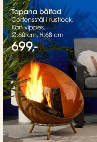 Bilka Tapana Bålfad tilbud