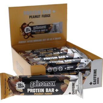 15-pak gainomax proteinbar peanut fudge