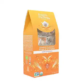 English tea shop, turmeric, ginger & lemongrass tea ø, 15 br