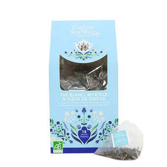 English tea shop, white tea, blueberry & elderflower tea ø, 15 br