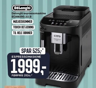 Skousen Delonghi espressomaskine tilbud