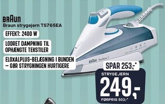 Skousen Braun strygejern tilbud