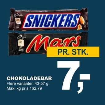 Let-Køb Mars chokoladebar tilbud