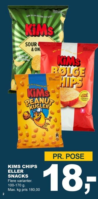 Let-Køb Kims chips tilbud