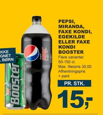 Let-Køb Pepsi max cola tilbud