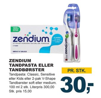 Let-Køb Zendium tandbørste tilbud