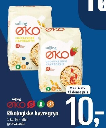 Føtex Økologisk havregryn tilbud