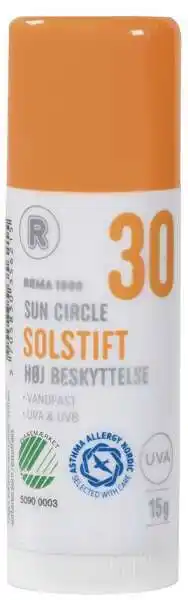 REMA 1000 Sun stick spf 30, 15 ml tilbud
