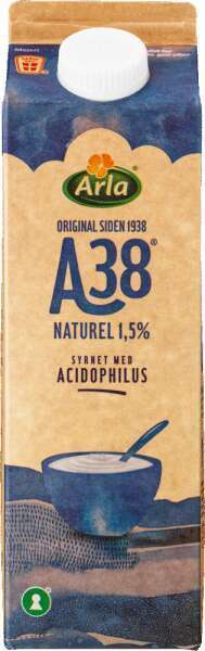 Rema 1000 A38 naturel 1,5%, 1 kg tilbud