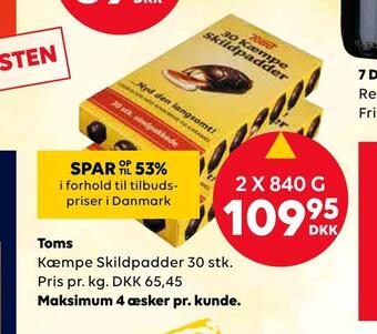 BorderShop Toms tilbud
