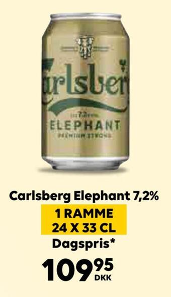 BorderShop Carlsberg elephant 7,2% tilbud