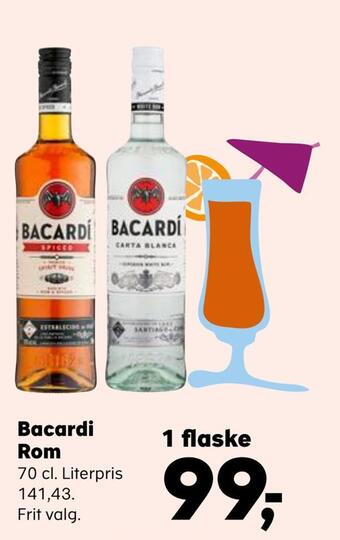 Kvickly Bacardi rom tilbud