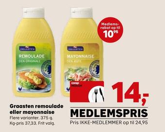 SuperBrugsen Graasten remoulade eller mayonnaise tilbud