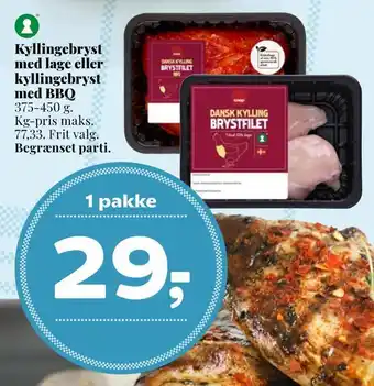 Dagli'Brugsen Kyllingebryst med lage eller kyllingebryst med bbq tilbud