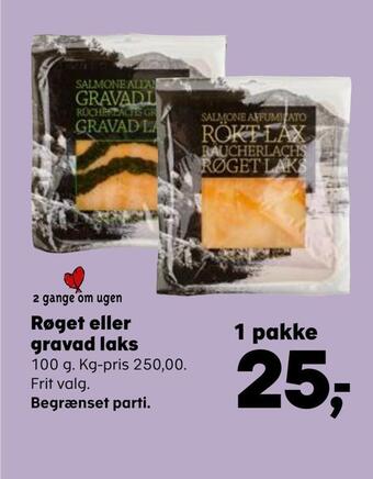 SuperBrugsen Røget eller gravad laks tilbud