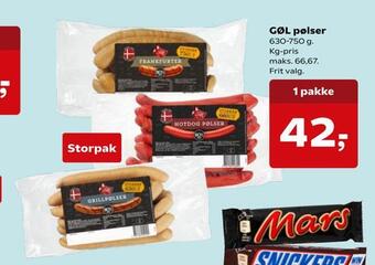 Kvickly Gøl pølser tilbud