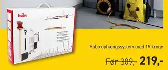 Johannes Fog Habo ophængssystem med 15 kroge tilbud