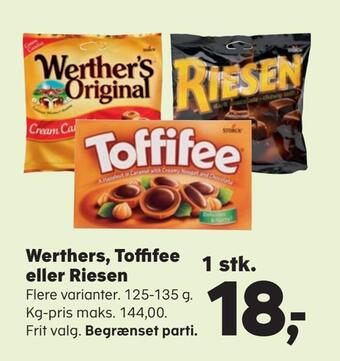 Werthers, toffifee eller riesen