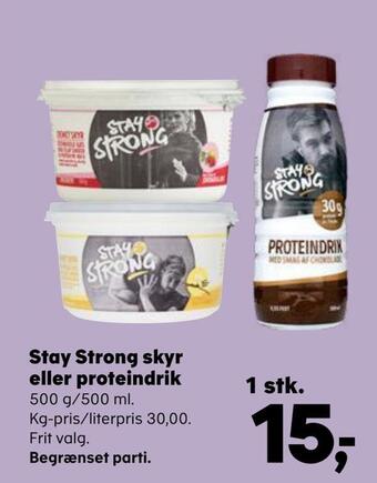 SuperBrugsen Stay strong skyr eller proteindrik tilbud