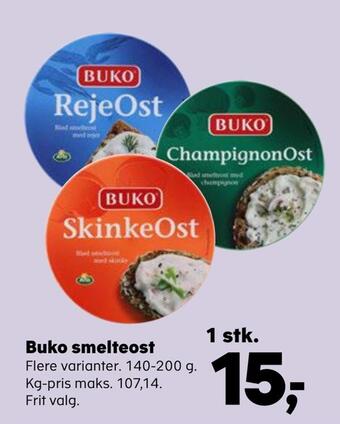 SuperBrugsen Buko smelteost tilbud