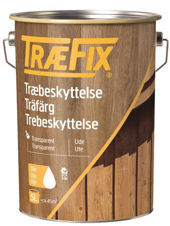 jem & fix Træbeskyttelse transparent sortbrun 5 l - træfix tilbud
