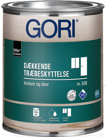 jem & fix Gori 608 dækkende træbeskyttelse hvid 0,75 liter tilbud