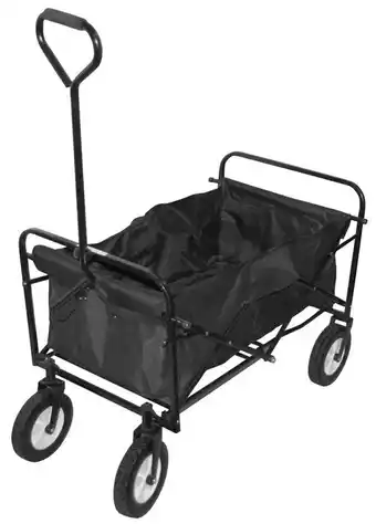 Trækvogn foldbar sort maks. 70 kg