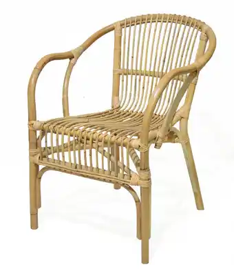 Havestol baku i naturfarvet rattan - sunlife