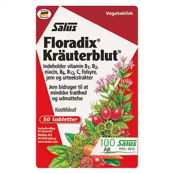 Floradix kräuterblut urte-jern tabletter 50 tab