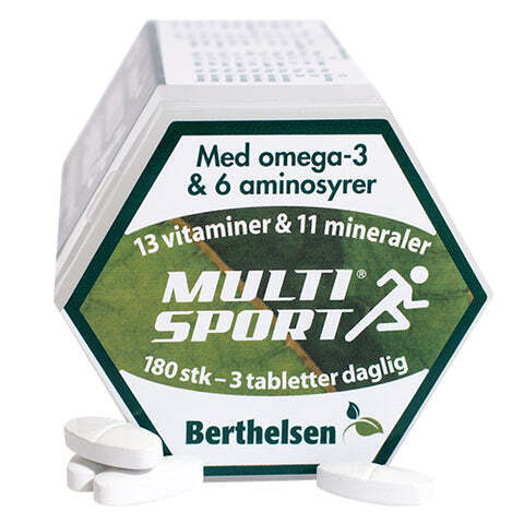 Helsemin Berthelsen, multisport berthelsen, 180 tab tilbud