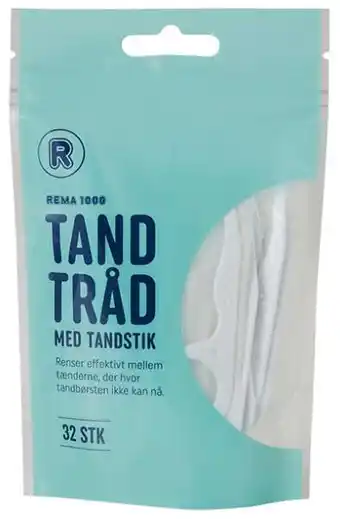REMA 1000 Tandtråd m tandstik, 32 ct tilbud