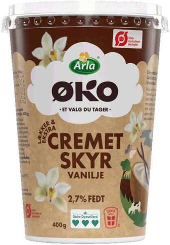Rema 1000 Cremet skyr vanilje, 400 g tilbud