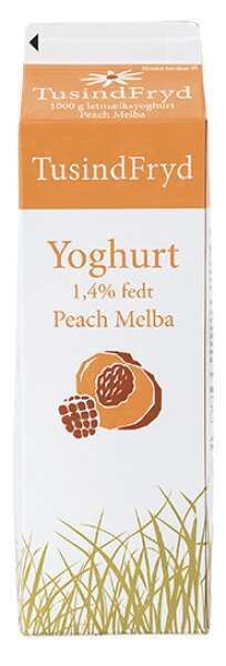 Peach melba yoghurt, 1 kg