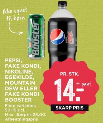 MENY Pepsi max cola tilbud