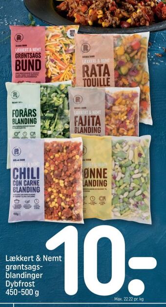 REMA 1000 Rema 1000 grøntsager tilbud