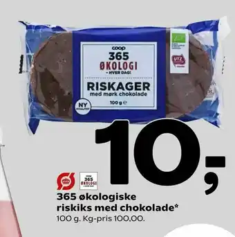 365 økologiske riskiks med chokolade