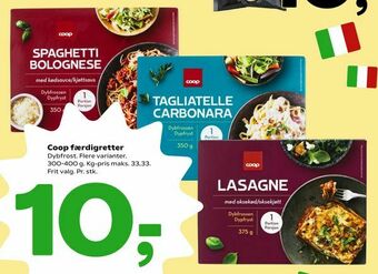 Coop 365 Coop færdigretter tilbud