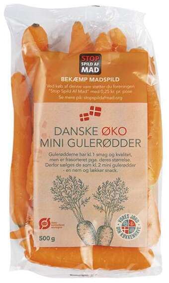 Øko. mini gulerødder, 500 g