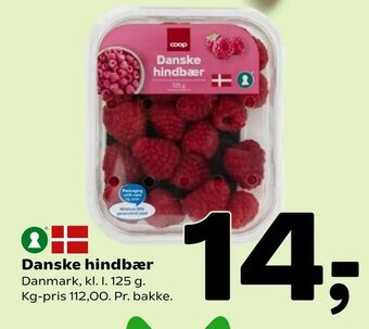 Coop 365 Danske hindbær tilbud