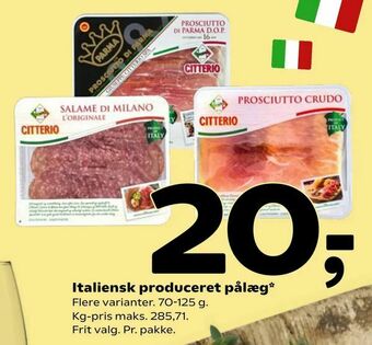Coop 365 Italiensk produceret pålæg tilbud