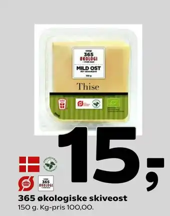 Coop 365 365 økologiske skiveost tilbud