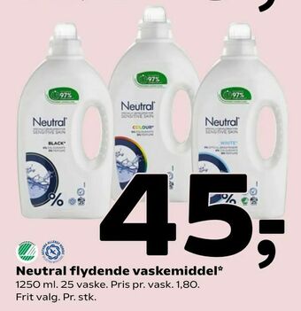 Coop 365 Neutral flydende vaskemiddel tilbud