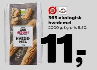 Coop 365 365 økologisk hvedemel tilbud