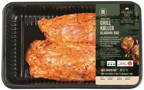 Rema 1000 Grillkøller m/bbq, 550 g tilbud