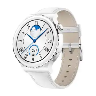 Power Huawei watch gt 3 pro 43 mm med læderrem tilbud