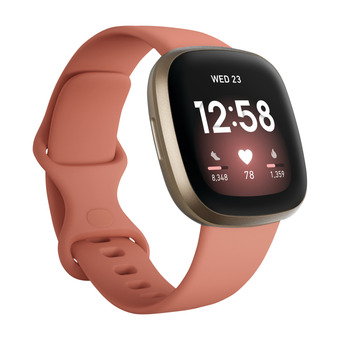 Fitbit versa 3 pink clay/soft gold