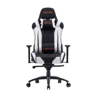 Power Cepter rogue fabric gaming stol - sort & hvid tilbud