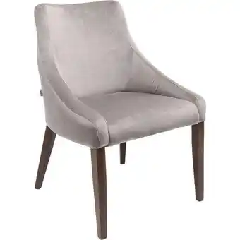 Spisebordsstol mode, grå velour