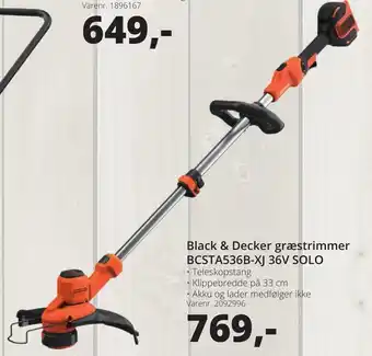 10-4 Byggecenter Black&Decker Græstrimmer BCSTA536B-XJ 36V Soloa tilbud